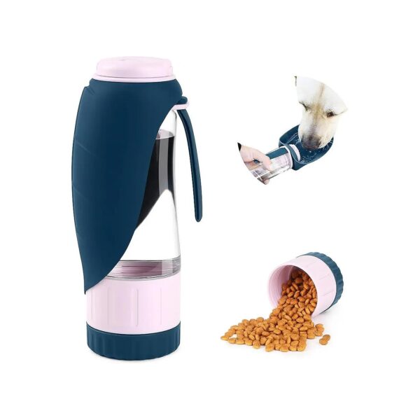 Innovative 2-in-1 Portable Dog Water Bottle with Water Dispenser and Bowl for Travel