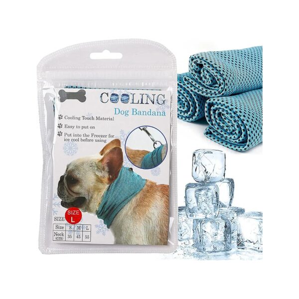 Instant Cooling Bandana for Dogs, Breathable Pet Cooling Scarf