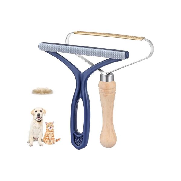 Instantly Remove Pet Fur from Furniture with this 2 Pack Pet Hair Remover Tool Set