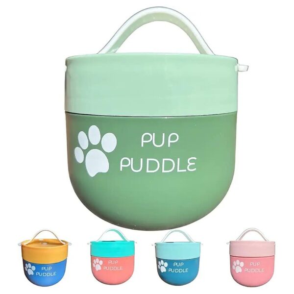 Insulated Leak-Proof Dog Water and Food Bowl with Lid for Travel