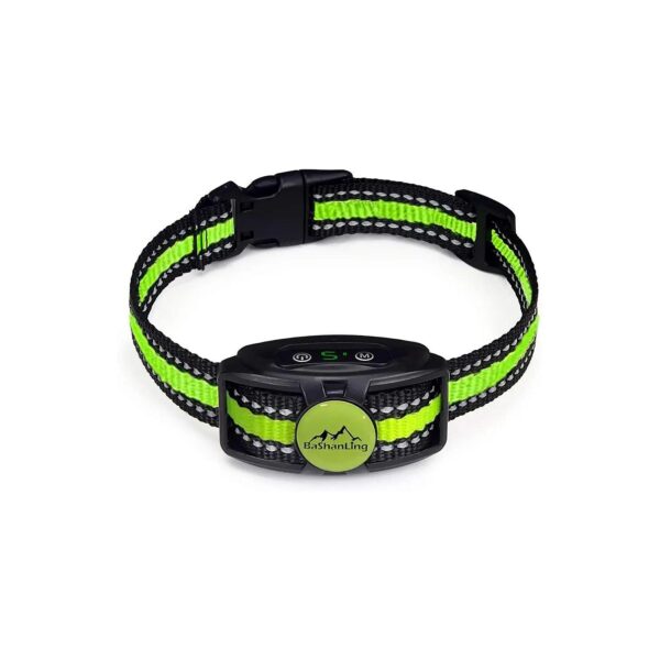 Intelligent Bark Control Collar with 6 Stage Intensity Levels and Water-Resistant Design