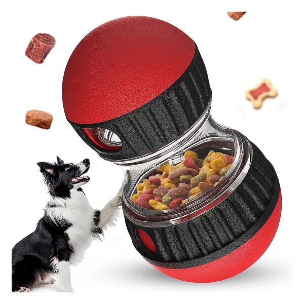 Interactive Dog Treat Toy with Adjustable Dispenser for Small Medium and Large Breed Dogs