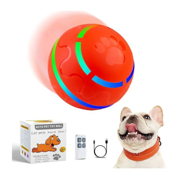 Interactive LED Dog Toy Ball for Herding, Agility, and Tag Play