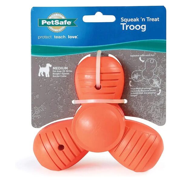 Interactive Medium Chew Toy with Kibble Treat Dispenser for Pets