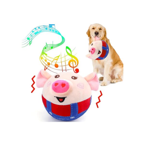 Interactive Plush Dog Toy with Recording and Music Modes for Small Medium Large Pets