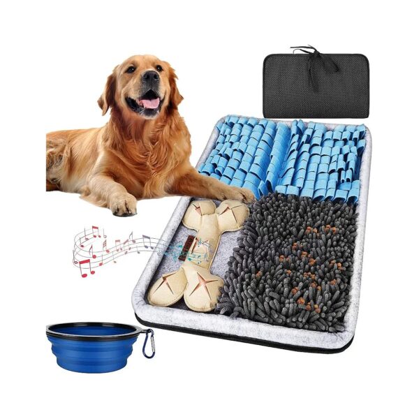 Interactive Snuffle Mat for Dogs Encourages Slow Eating and Mental Stimulation