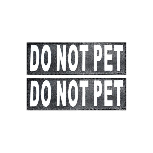 Interchangeable DO NOT PET Patches for Safety Dog Harnesses and Vests