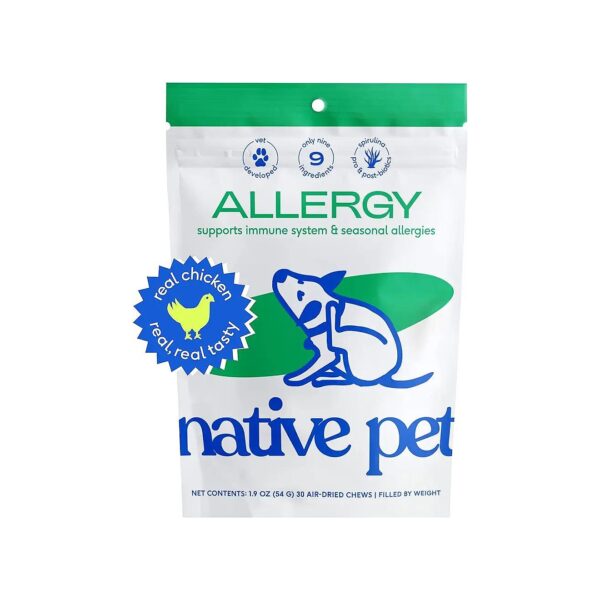 Itch Relief and Allergy Support for Dogs Probiotic Chews