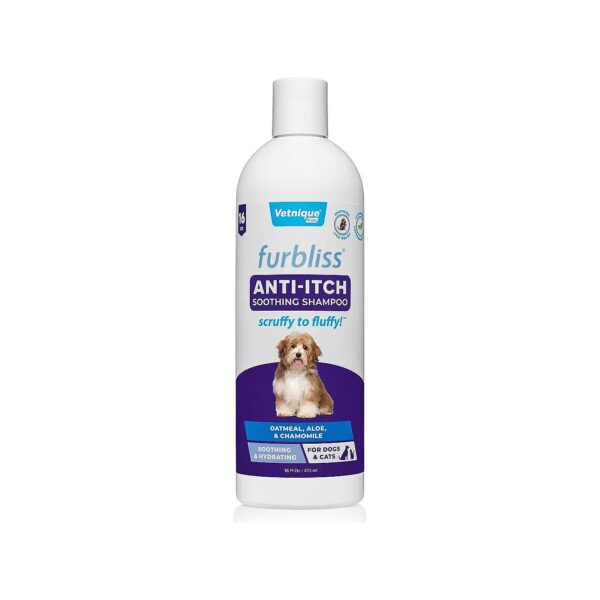 Itchy Skin Relief Shampoo for Dogs with Natural Ingredients and Hypoallergenic Formula