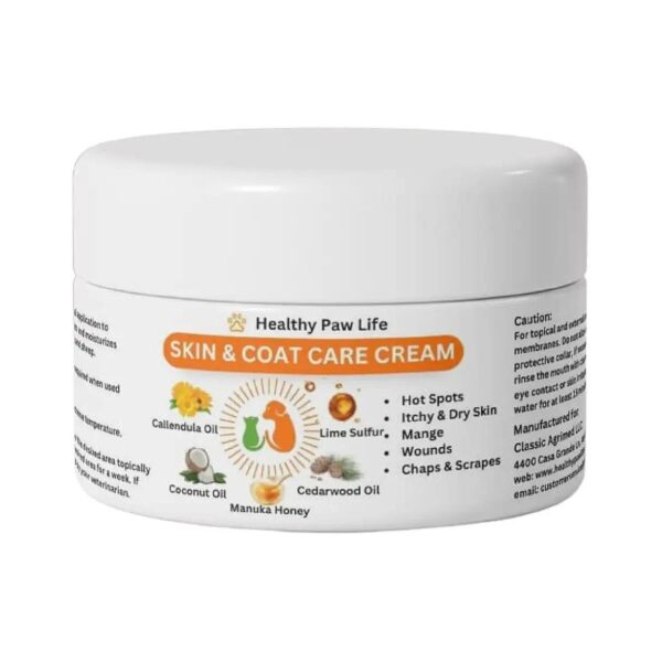 Itchy Skin Relief and Protection Ointment with Sulfur and Cedarwood Oil for Dogs and Cats