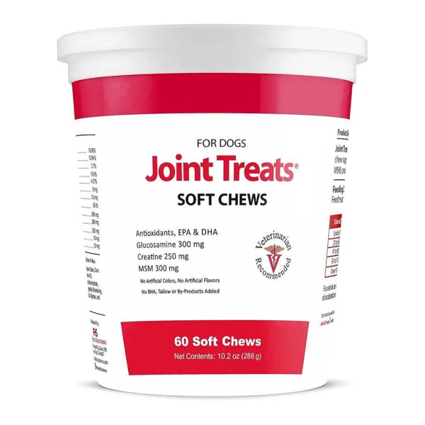 Joint Health Treats for Dogs with Glucosamine MSM Antioxidants and Creatine