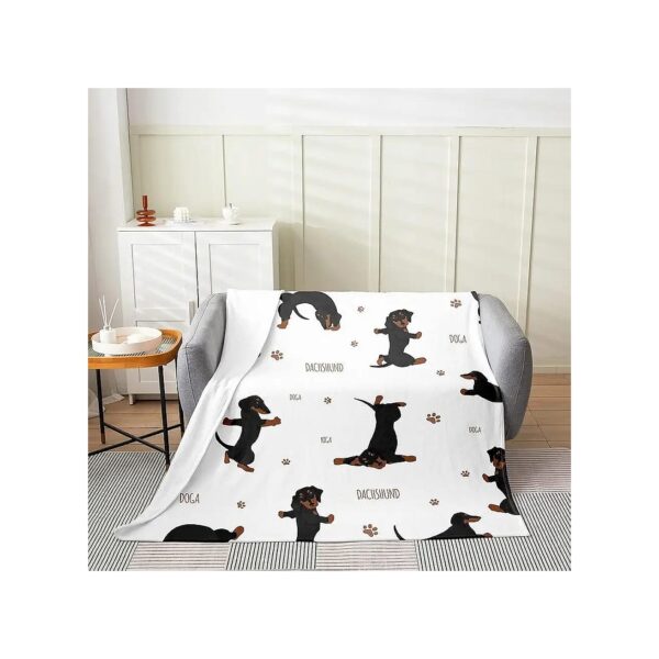 Kawaii Pet Brown Plush Throw Blanket for Snuggly Puppy Lovers