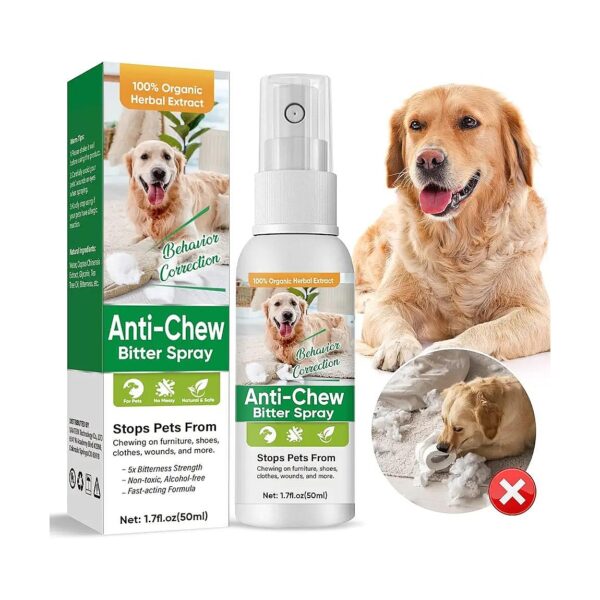 Keep Dogs from Chewing Furniture with Extra Strength No Chew Spray