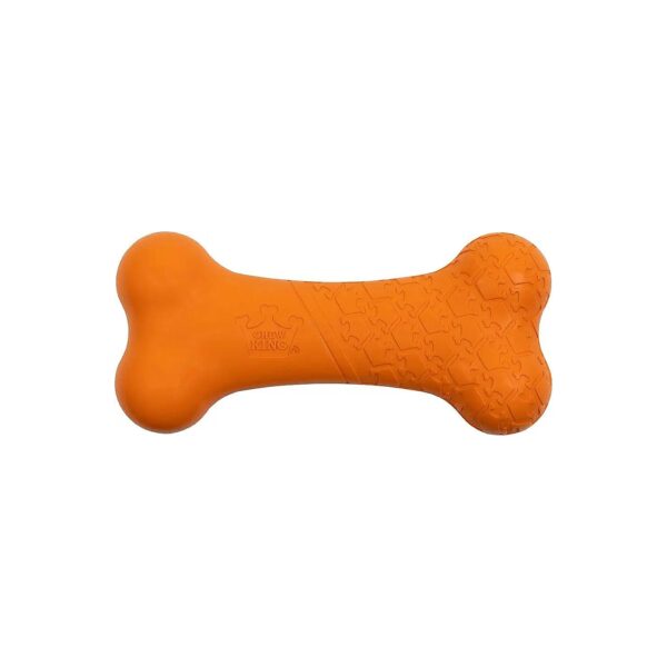 King of Chews - Durable Rubber Bone with Bacon Scent