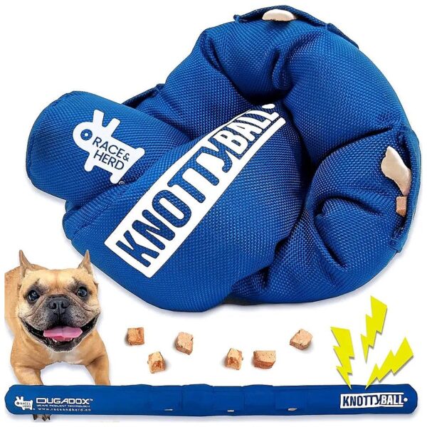 Knotty Ball Dog Treat Puzzle Toy for Keeping Your Dog Busy and Entertained