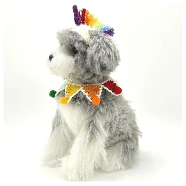 LGBT Pride Dog Costume with Adjustably Fitting Hat for Small Medium Dogs and Cats