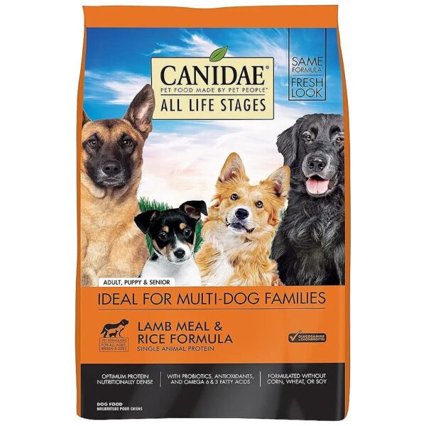 Lamb Meal and Rice Formula Dry Dog Food for All Ages and Breeds