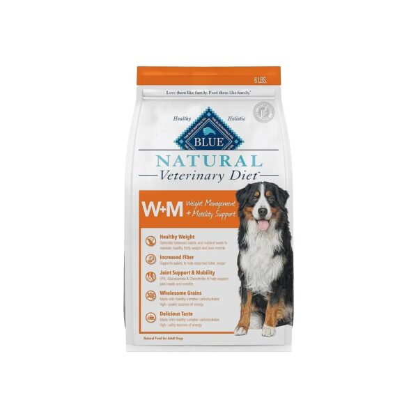 Large Breed Dog Food with Real Salmon for Weight Management and Mobility