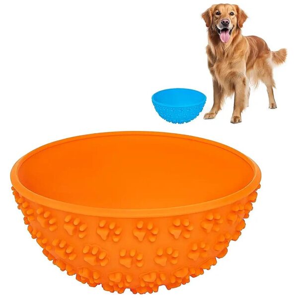 Large Breed Dog Lick Bowl with Silicone Slow Feeder for Reducing Overeating