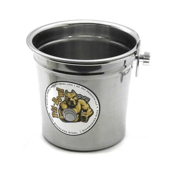 Large Breed Stainless Steel Dog Water Bowl for Crate, 25 Quarts