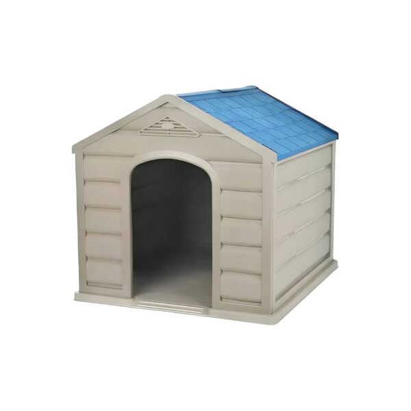 Large Capacity Blue Plastic Dog House for Medium and Small Pets with UV Protection