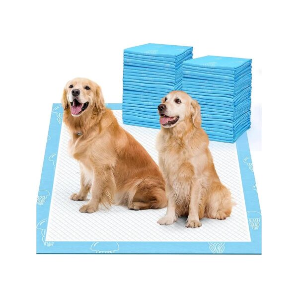 Large Capacity Dog Pee Pads with Marine Scent and Jellyfish Pattern for Potty Training