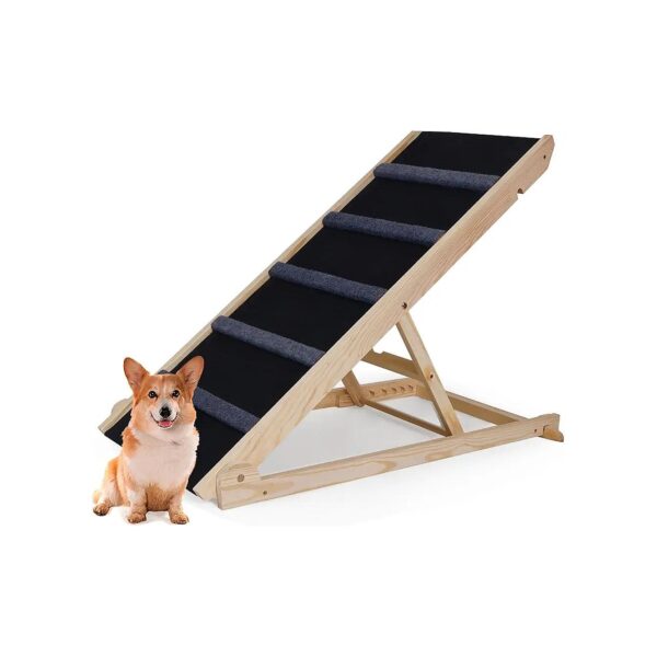 Large Capacity Dog Ramp Holds Up to 220 Pounds with Durable Construction