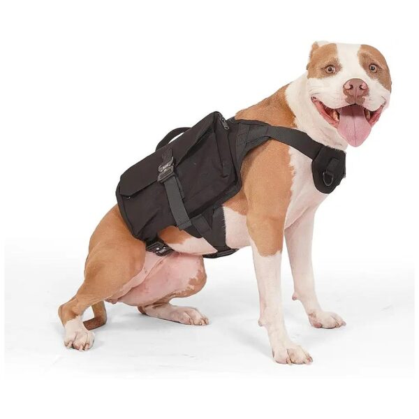 Large Dog Backpack with Weighted Vest Included for Camping and Hiking Adventures