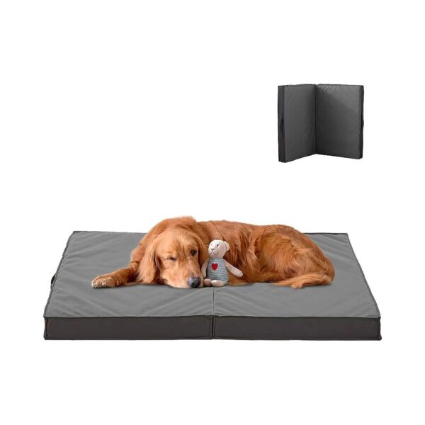 Large Dog Bed, Waterproof, Orthopedic Foam, Portable, Foldable, Cooling, Easy Cleaning