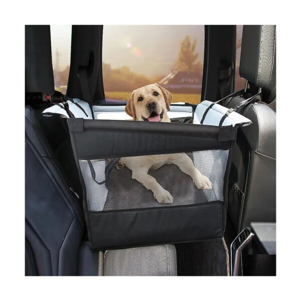 Large Dog Car Seat for Medium Dogs with Waterproof Base and Seat Belt Included