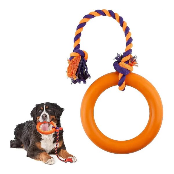 Large Dog Chew Toy with Rope for Aggressive Chewers Interactive Tug Toy