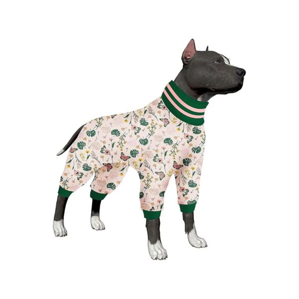 Large Dog Jammies with UV Protection for Big Breeds Like Pitbull and Boxer