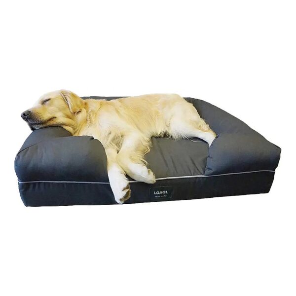 Large Dog Orthopedic Memory Foam Bed with Bolster Design for Improved Sleep and Health