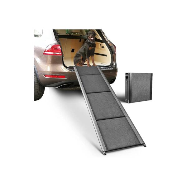 Large Dog Ramp for Car SUV and Truck with Non-Slip Surface and Easy Clean Design