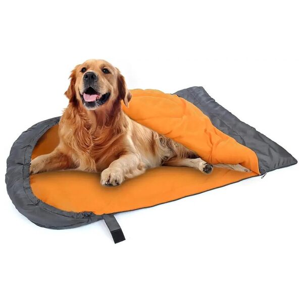 Large Dog Sleeping Bag, Waterproof Warm Grey for Camping and Travel