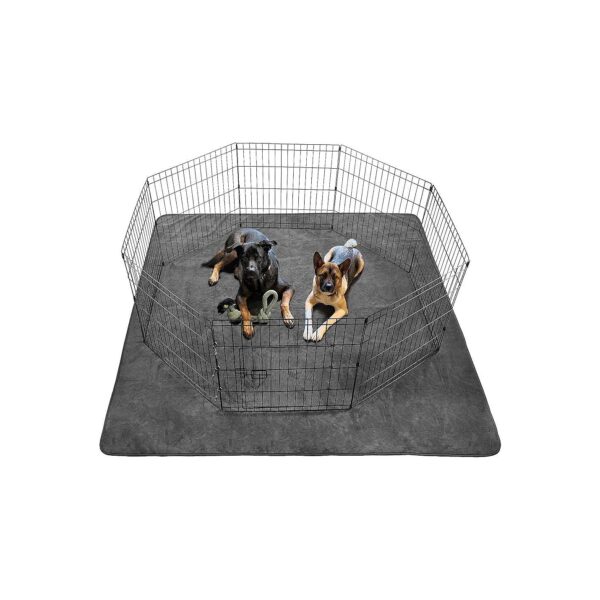 Large Gray Non-Slip Waterproof Dog Training Mat for Housebreaking