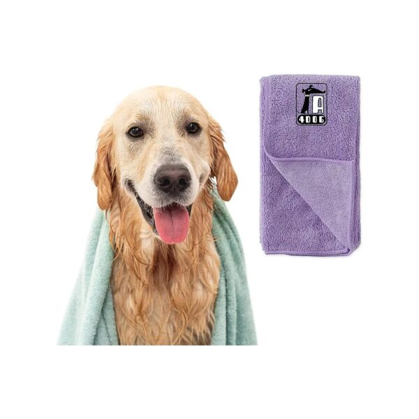 Large Microfiber Dog Towel Super Absorbent Quick Drying Bath Towel for Dogs Cats