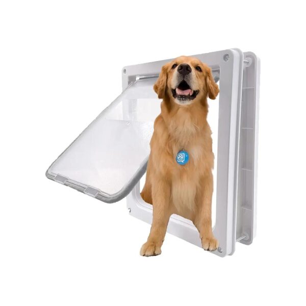 Large Pet Door for Dogs Up to 100lb, Magnetic and Weather-Resistant