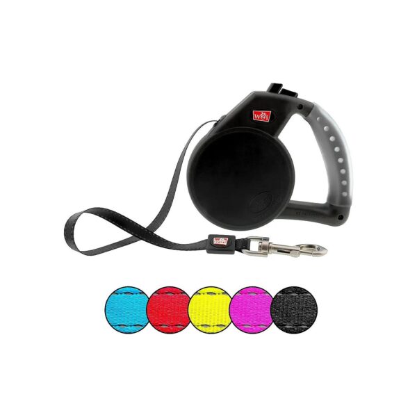 Large Retractable Dog Leash with Gel Handle and Rust-Free Mechanism for Smooth Operation