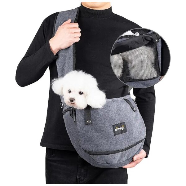 Large Space Pet Carrier for Hiking and Outdoor Activities with Small to Medium Dogs