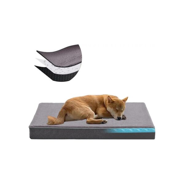 Large Therapeutic Dog Bed with Memory Foam and Cooling System for Arthritic Dogs