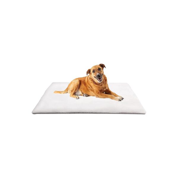 Large White Dog Mat for All Breed Sizes with Non Slip and Water Repellent Features