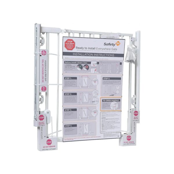 Large White Steel Gate for Maximum Entry Security