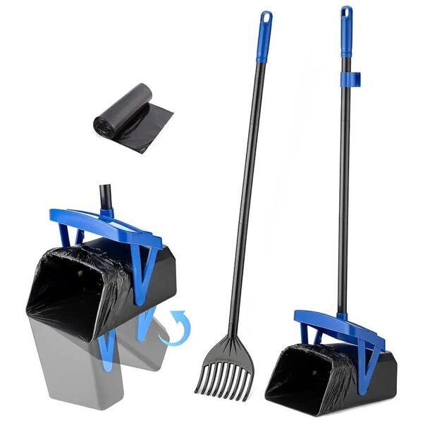 Large and Small Dog Poop Scooper with Easy Cleaning and Storage