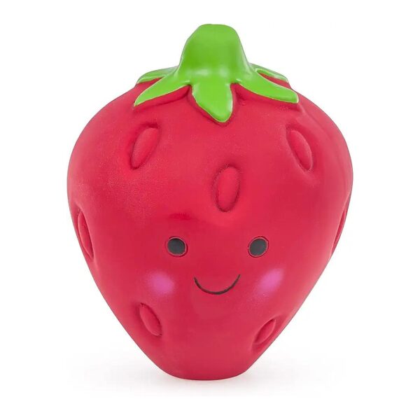 Latex Strawberry Soft Chew Dog Toy, Large for Piquring and Chewing Fun