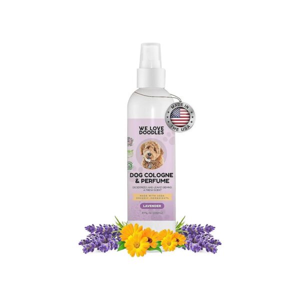 Lavender Scented Dog Cologne Spray, Odor Eliminator and Deodorizer for Smelly Dogs