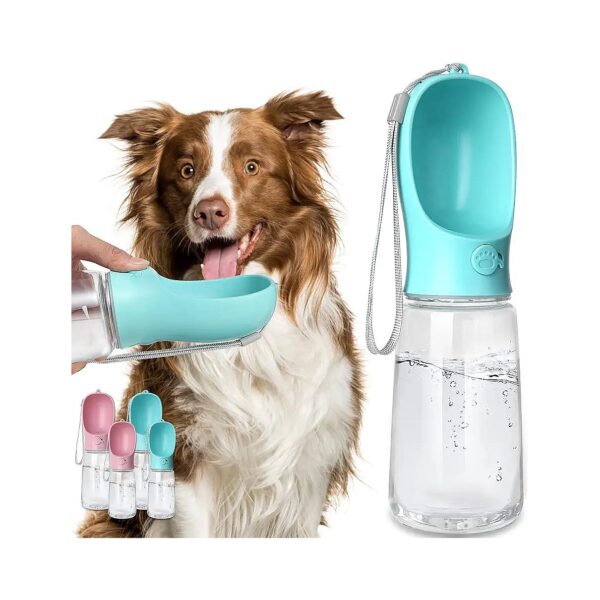 Leak Proof Dog Water Bottle with Drinking Feeder and Food Grade Plastic for Safe Use