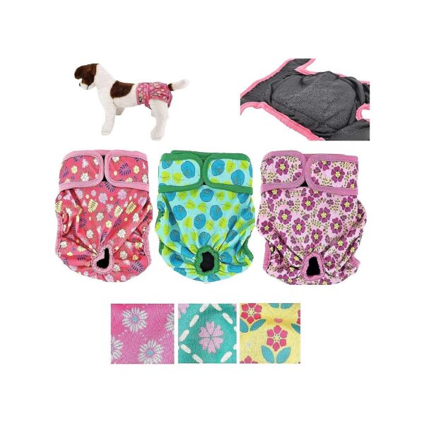 Leak-Proof Female Dog Diapers with Machine Washable and Reusable Design