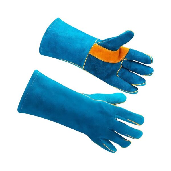 Leather Anti Scratch Glove for Handling Dogs Cats Birds Reptiles Training Protection