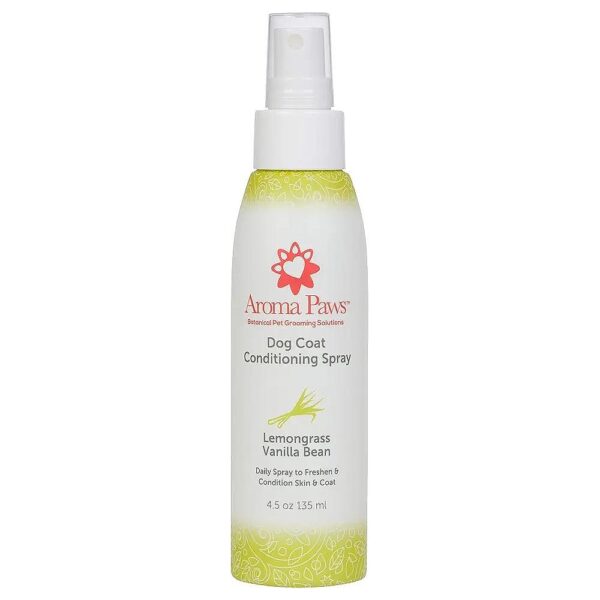 Lemongrass Vanilla Bean Dog Coat Conditioner Spray for Tangle-Free Fur